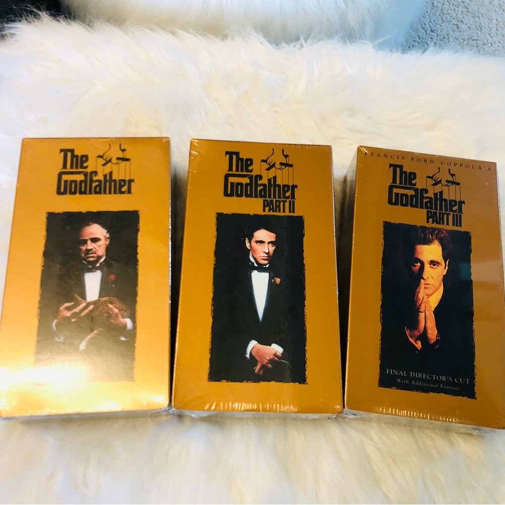 The Godfather Part I,2,3 Al Pacino Marlon Brando 1990 VHS Factory SEALED NEW